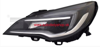 OPEL ASTRA K 6/2015- Predné svetlo Ľavé H1+H7+LED